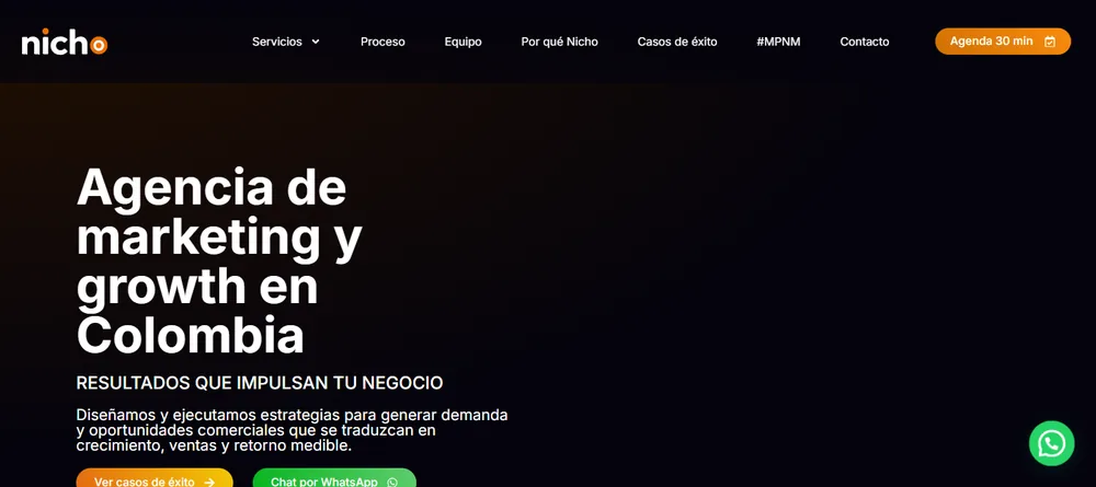 Sitio web de Nicho Marketing diseñado por Imaginar Web House